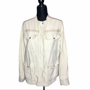 Free People Rumpled Distressed Army Jacket
